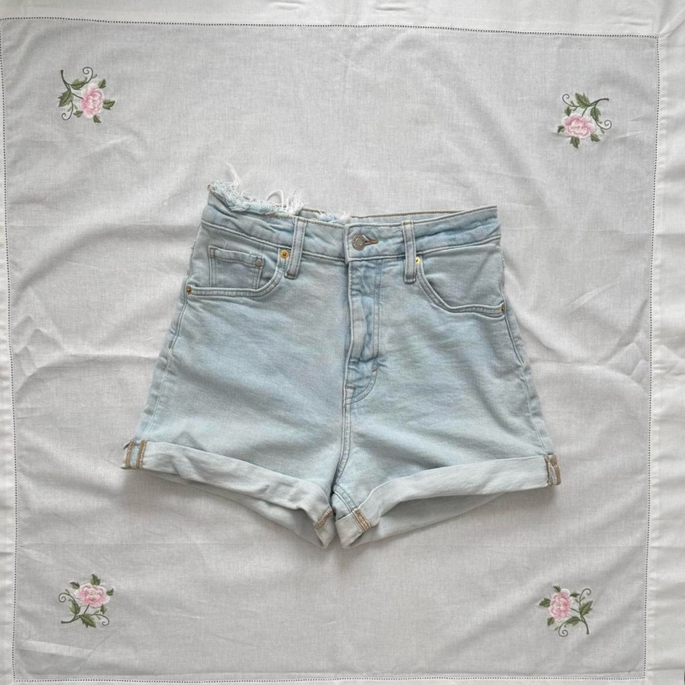 Light Blue Denim Women's Shorts